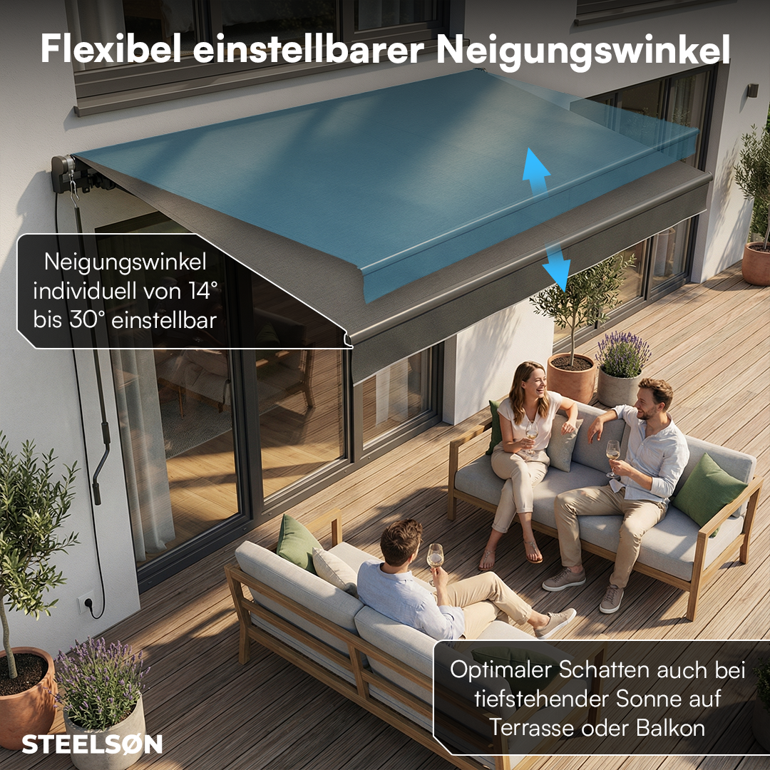 Elektrische Gelenkarmmarkise ohne LED 'Kestria'